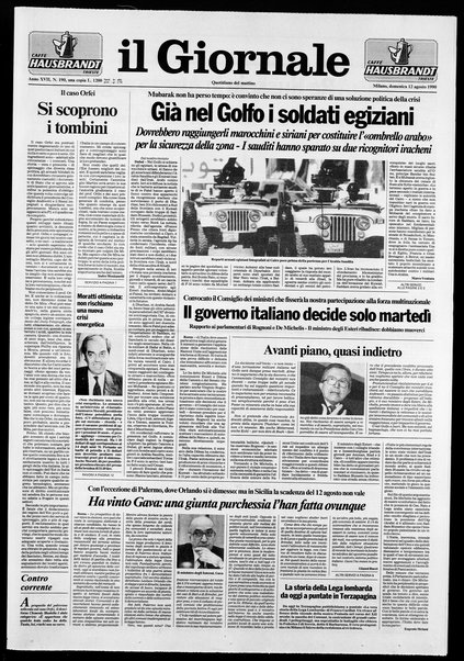 Il giornale : quotidiano del mattino